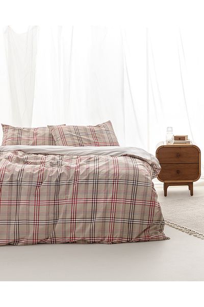 Madame Coco Garen Double Ranforce Printed Duvet Cover Set