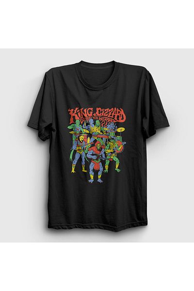 Presmono Μαύρο μπλουζάκι King Gizzard And The Lizard Wizard Unisex - 489057 ττ