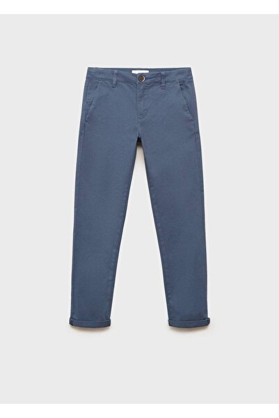 MANGO Kids Pamuklu chino pantolon