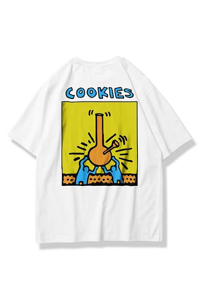 Trendiz Μπλουζάκι Unisex Cookies Λευκό