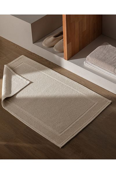 Madame Coco Barres Bath Mat - Beige - 60 X 100 cm