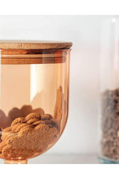 Madame Coco Marion Ahşap Kapaklı Saklama Kabı 900ml