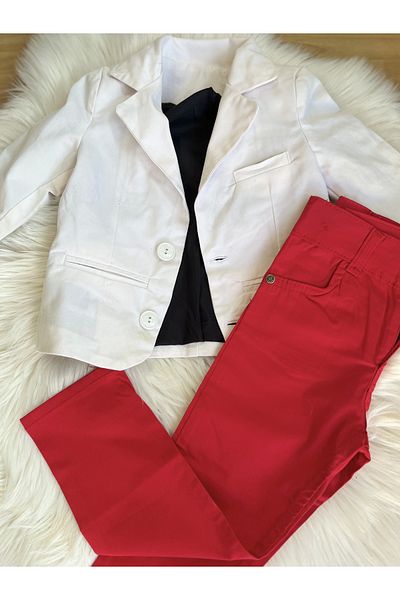 ÇOCUK TARZ MODA Boy's Jacket-Pantalon Double Set
