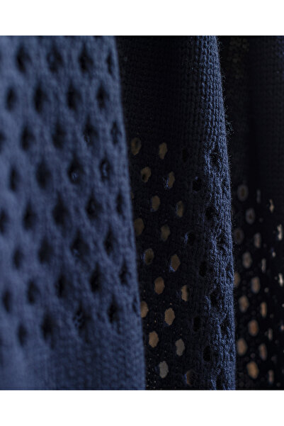 Madame Coco Navy Blue Neo Knitwear TV Blanket