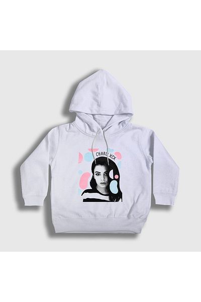 Presmono Φούτερ Charli Xcx Unisex Παιδική κουκούλα με λευκές κηλίδες - 482252 ττ