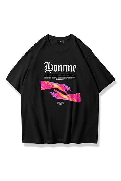 Trendiz Unisex Homme Tshirt Μαύρο