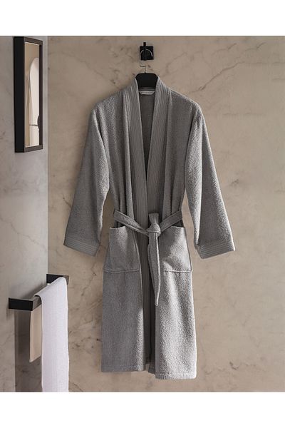 Madame Coco روب حمام Ryella Kimono للجنسين مصنوع من القطن بنسبة 100% - مجموعة الفنادق