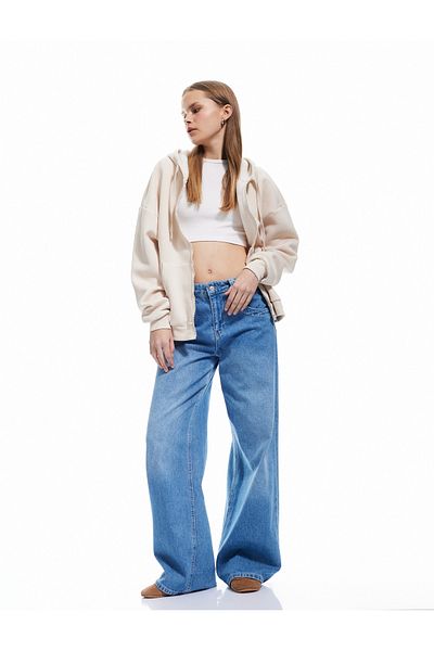 Koton Oversize mikina Kangaroo Pocket s kapucí