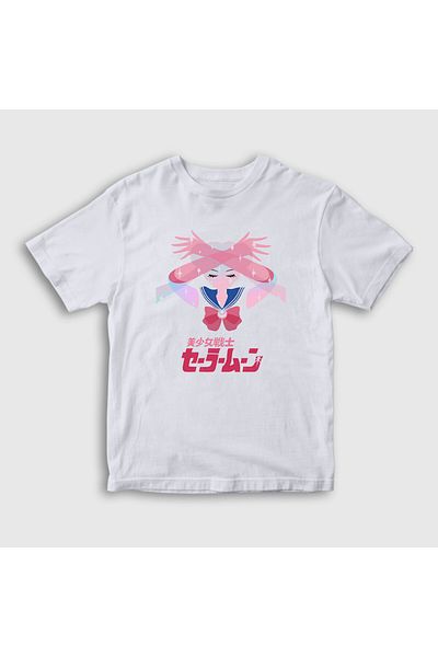 Presmono Tricou alb pentru copii Serena Usagi V2 Sailor Moon unisex - 487577 tt