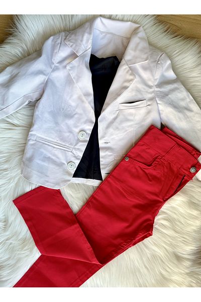 ÇOCUK TARZ MODA Boy's Jacket-Pantalon Double Set