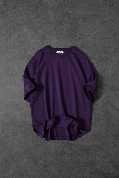 Slatra Ανδρικό μωβ Basic Oversize Tshirt