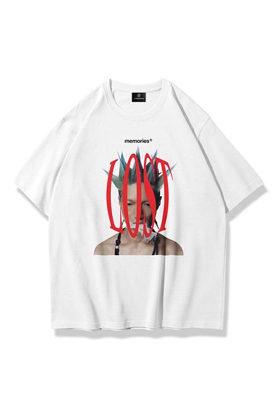 Trendiz Unisex Lost Memories Tshirt Λευκό