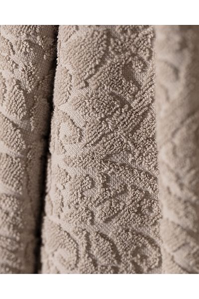 Madame Coco Bernay Dark Beige Bath Towel - 100% Cotton