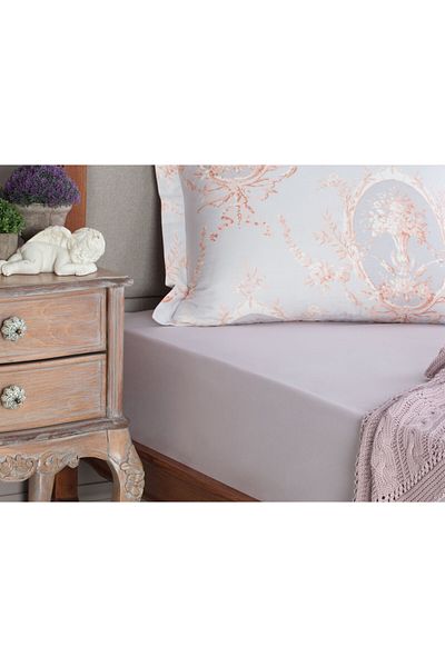 Madame Coco Manon King Size 100% Cotton Ranforce Elastic Sheet