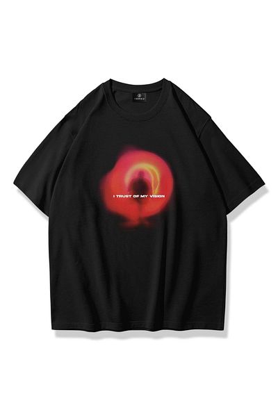 Trendiz I Trust Of My Vision Unisex Μαύρο T-Shirt