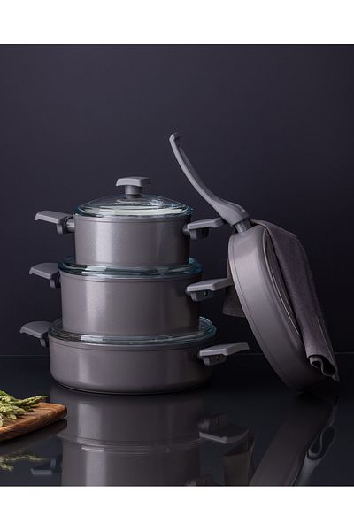 Madame Coco 7 Piece Nano Ceramic Cookware Set