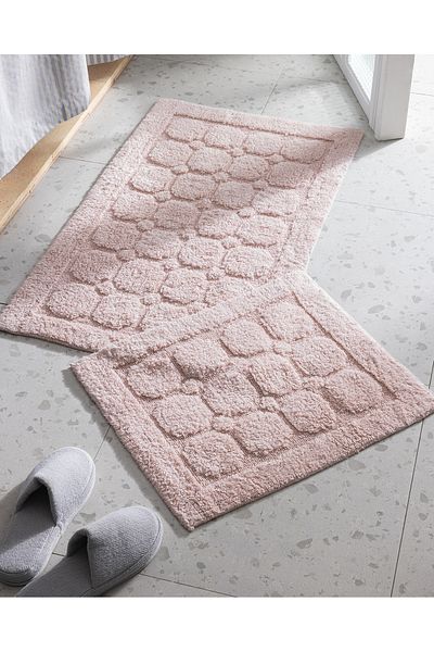 Madame Coco Annabella 2 Pack Βαμβακερό Χαλάκι Μπάνιου - Πούδρα