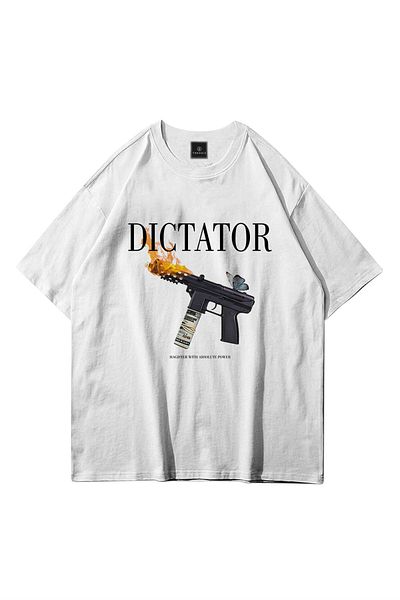 Trendiz Λευκό μπλουζάκι Unisex Dictator