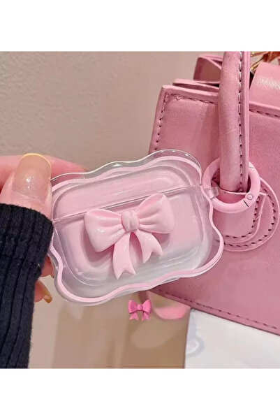 KVK PRİVACY Airpods Pro 2.Nesil Uyumlu Pembe Kurdele Kulaklık Kılıfı