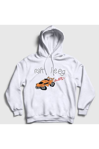 Presmono Φούτερ Rocket League Unisex με λευκή κουκούλα - 493041 ττ