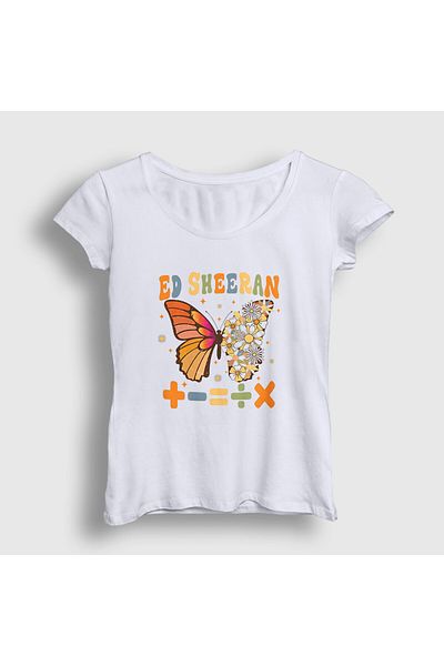 Presmono Tricou alb Ed Sheeran - Femei, Muzică Matematică, 486203 tt