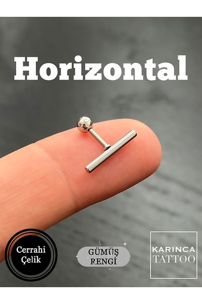 Karınca Piercing Tragus Piercing - Conch Flat Forward Helix, Lip Cartilage and Ear Earring Horizontal Ant Piercing