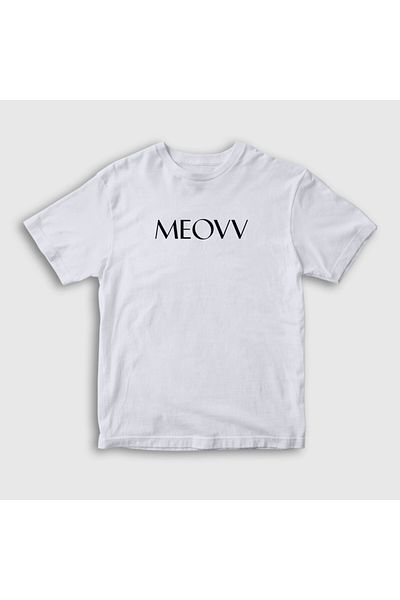 Presmono Λευκό λογότυπο K Pop Cat Meovv Unisex Παιδικό T-Shirt 491068 ττ