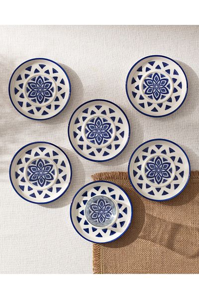 Madame Coco Set de 6 farfurii de ceai Grande Triangle