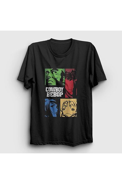 Presmono Anime Cowboy Bebop Unisex Μαύρο T-Shirt - 489731 ττ
