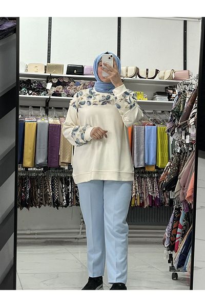 Zeynep Butik Soft Texture Floral Sweat 1678
