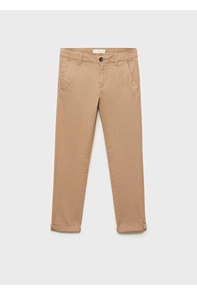 MANGO Kids Pamuklu chino pantolon