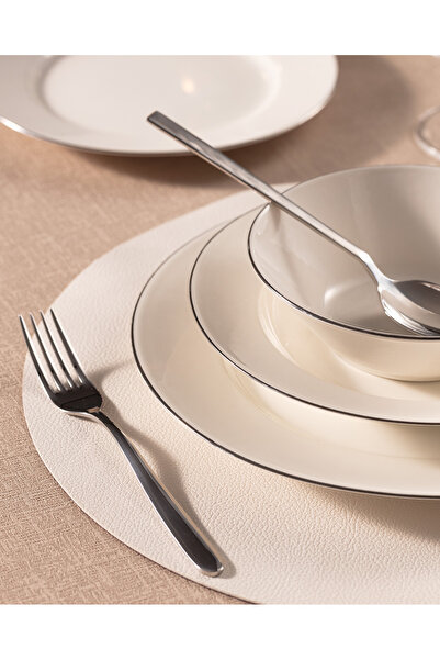 Madame Coco Ariane 6 Kişilik 24 Parça Yemek Takımı - Gold/platin