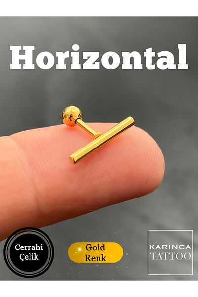 Karınca Piercing Tragus Piercing - Conch Flat Forward Helix, Lip Cartilage and Ear Earring Horizontal Ant Piercing