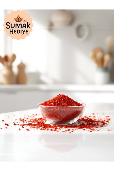 Doğal İpek Pul Biber 600 gr + 50 gr Sumak Hediye - Adana Usulü & Katkısız (ISO 22000, Helal)