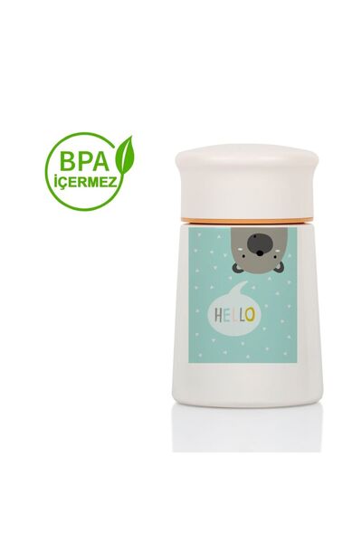 HOPEFUL DESİGN AYI  280ML Bebek Mama Saklama Termosu Paslanmaz Çelik Termos