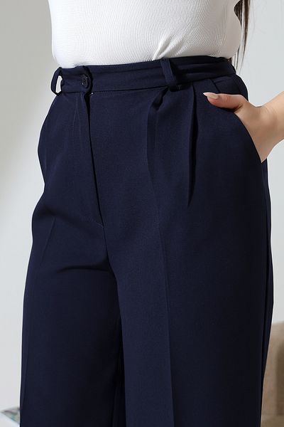 NEAR Buttoned Palazzo Pants with 2 Pencils - Flared Cut/High Waist