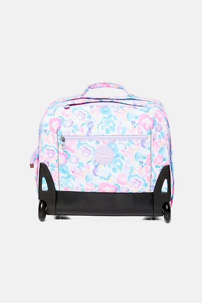 Kipling Women Allover Printed Travel Bag, 35 H x 40 L x 23 W cm, Pink Combo