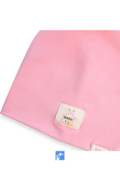 Kardelen Butik Denizli 100% Cotton Double Layer Girl's Combed Cotton Cap (1-4 Years)