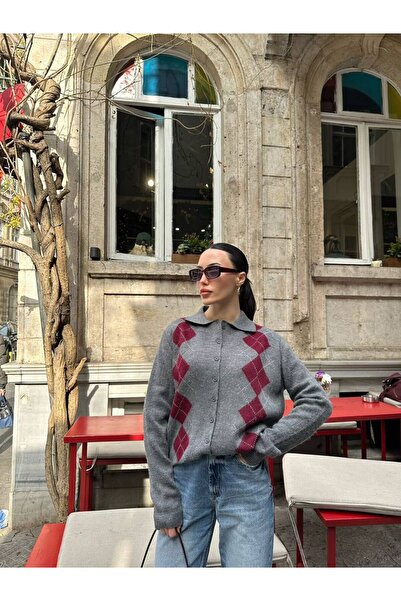EMPERİA سترة صوفية نسائية من Argyle