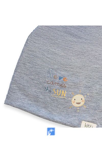 Kardelen Butik Denizli 100% Cotton Double Layer Baby Boy Combed Cotton Beret (0-18 Months)