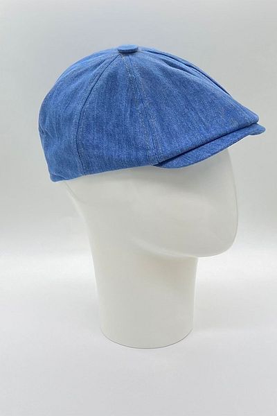 Be Hoope Summer English Style Denim Fabric 8-Piece Peaky Blinders Cap Hat