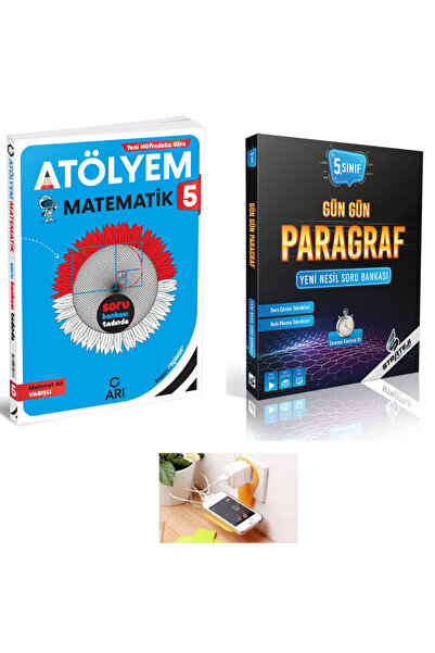 Arı Yayıncılık 5. Sınıf Matematik Atölyem + Strateji Yayınları  Gün Gün Parag...