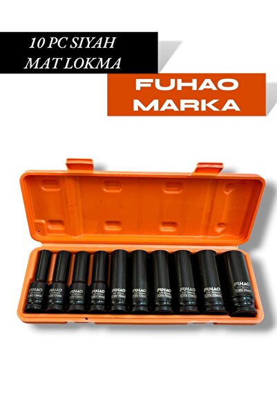 ekinler el aletleri 10 Parça 1/2 Derin Havalı Lokma Seti 6 Köşe Havalı Lokma