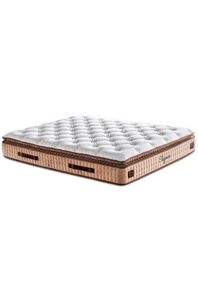 Niron Yatak Elegance Lüks Yatak 160x200 cm Çift Kişilik Paket Yaylı Pedli Yumuşak Yatak Tavşan Tüyü Dokusu