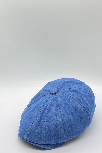 Be Hoope Summer English Style Denim Fabric 8-Piece Peaky Blinders Cap Hat