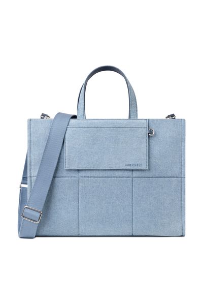 Comfyable Canvas Tote Laptop Bag with Strap 13"/14"