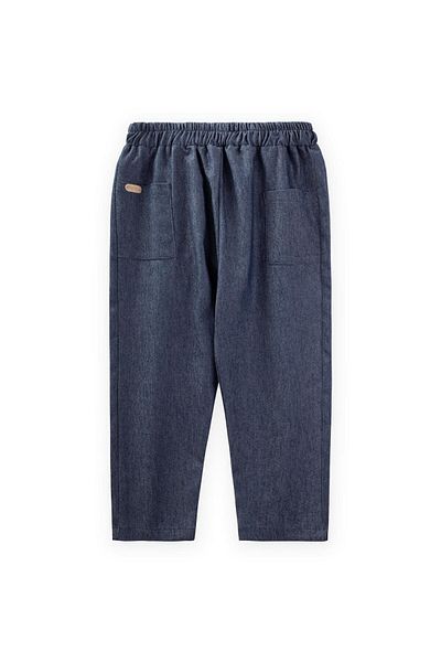 Cigit Pocket Detailed Trousers 8-12 Years Dark Blue