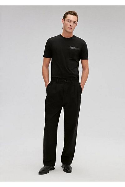 Butik Karaca Ανδρικό παντελόνι Gabardin Italian Model Baggy Fit Harvest Detail Poliviskon