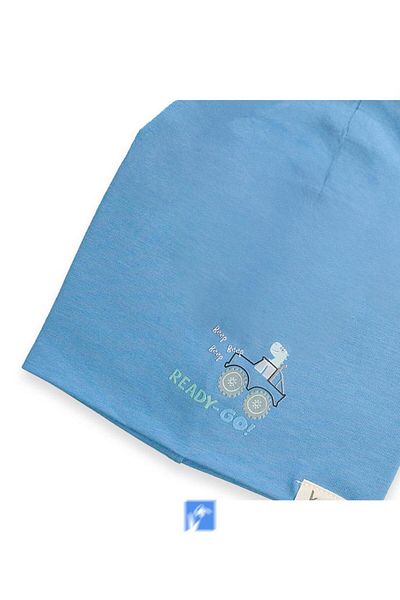 Kardelen Butik Denizli 100% Cotton Double Layer Boy's Combed Cotton Cap (1-4 Years)
