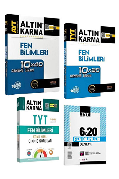 Altın Karma TYT AYT Fen Bilimleri Deneme Ve Çıkmış Sorular